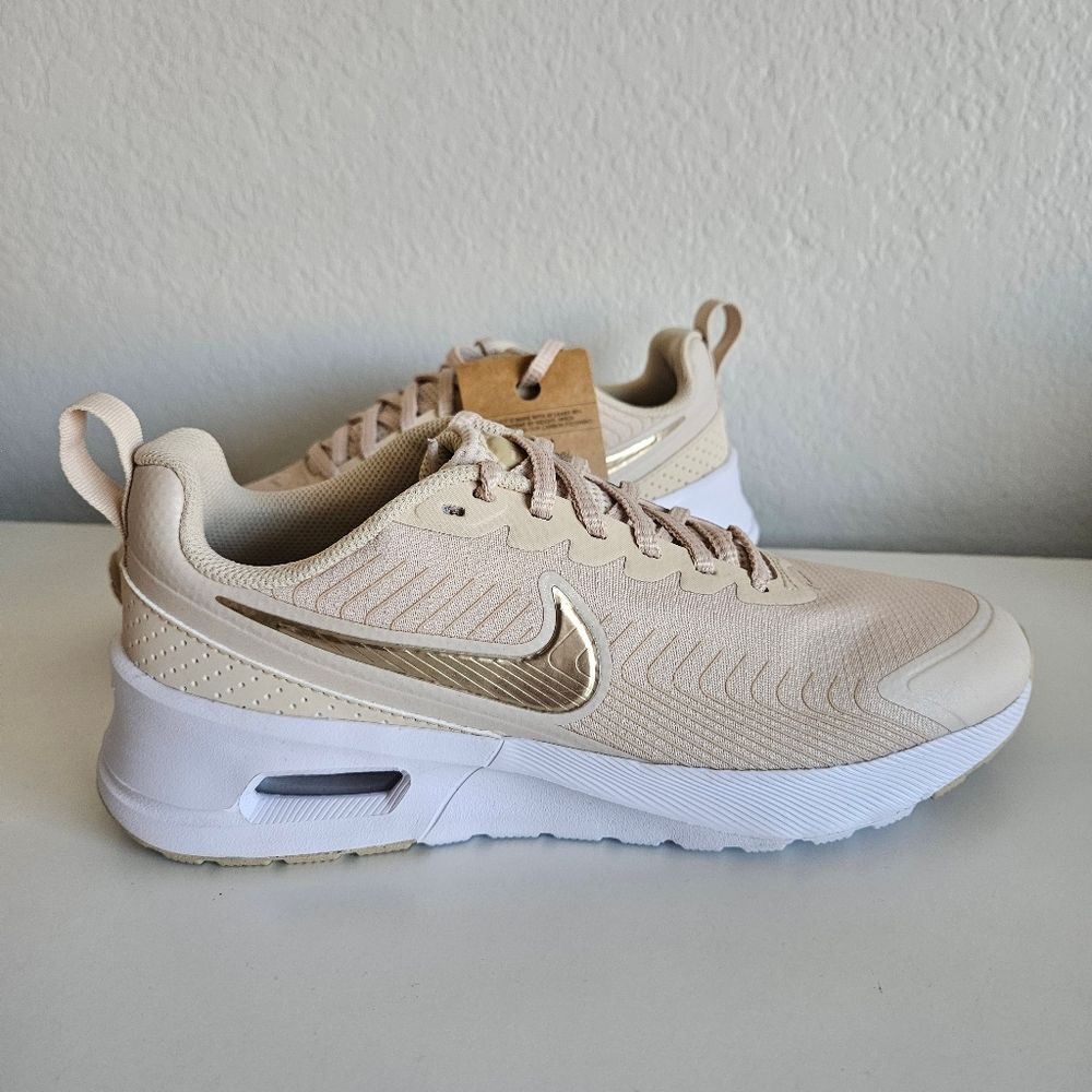 NWT Nike | Air Max Nuaxis Sanddrift Grain White Sneaker Shoes, Womens 9 - Picture 4 of 10